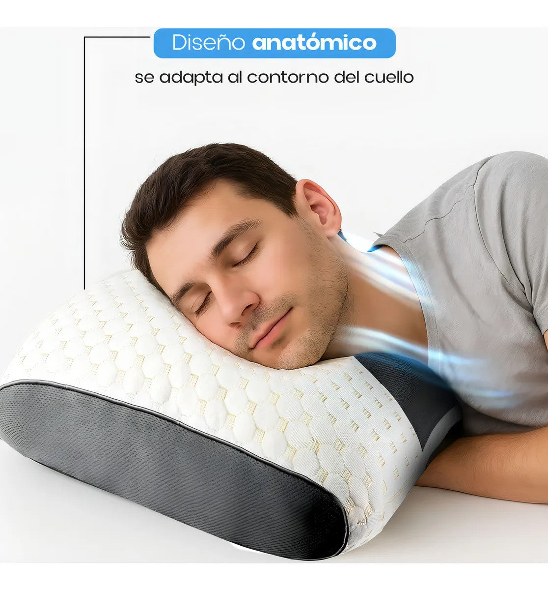 Almohada Ergonómica Ortopédica CerviLux™