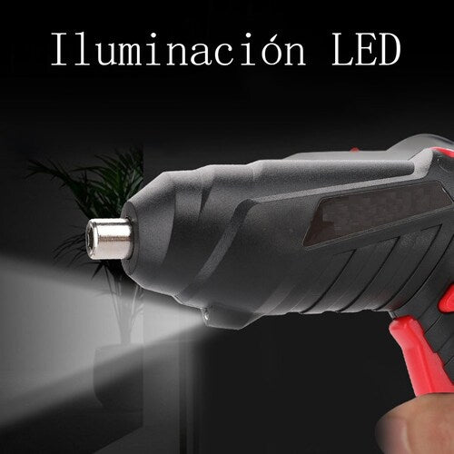 Mini Destornillador Eléctrico Inalámbrico Recargable Giratorio
